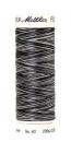 Spule Poly Sheen Multi Salt and Pepper, bunt mit Schwarz, Grau und Weiß